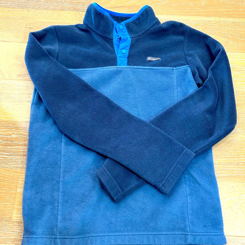 Boys Columbia quarter button fleece jacket